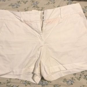 White loft shorts